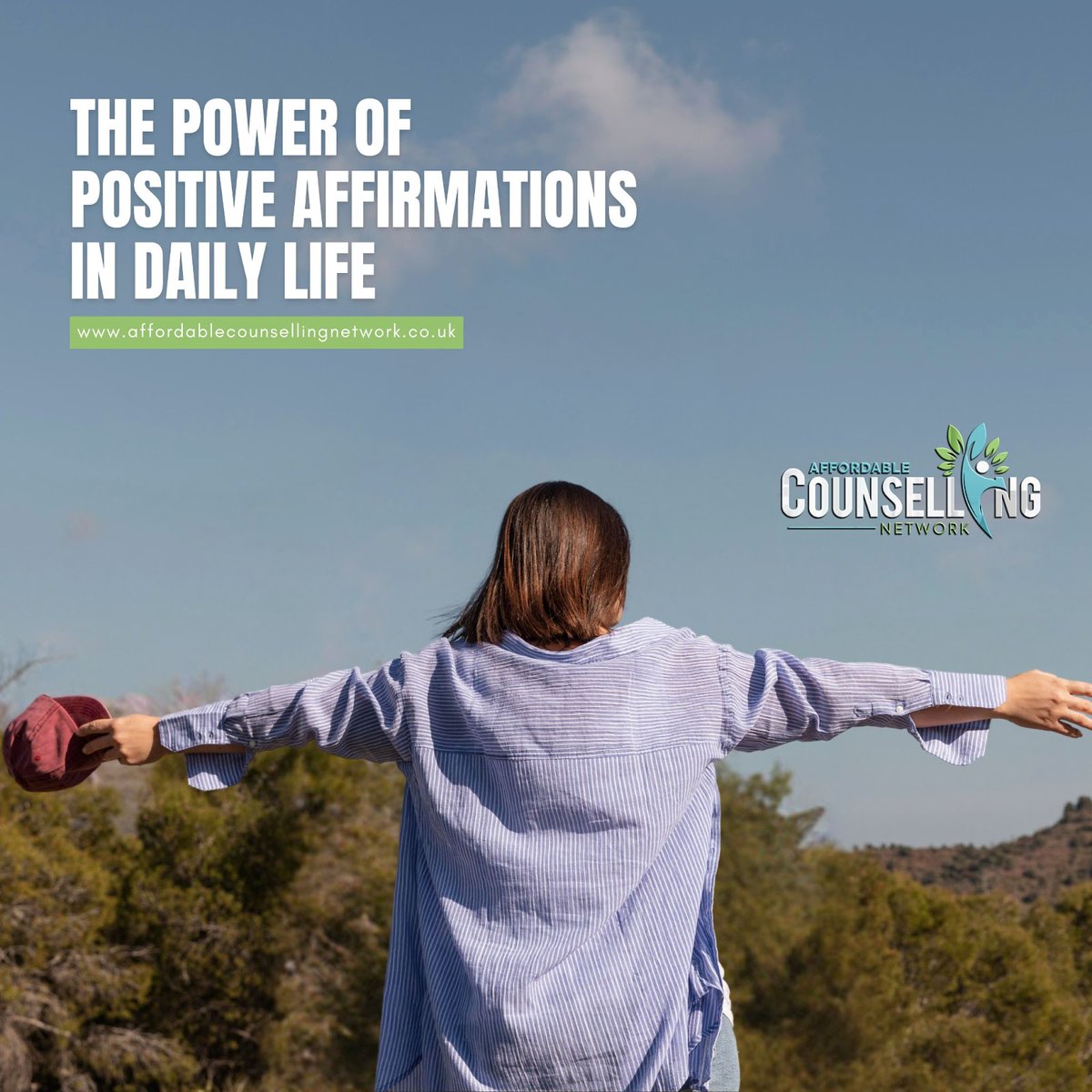 "Embrace the power of positive affirmations! 💫 Speaking words of encouragement and positivity to yourself can transform your mindset and uplift your spirits. 
-
affordablecounsellingnetwork.co.uk
.
#positiveaffirmations #selflove #mindsetmatters #gratitude