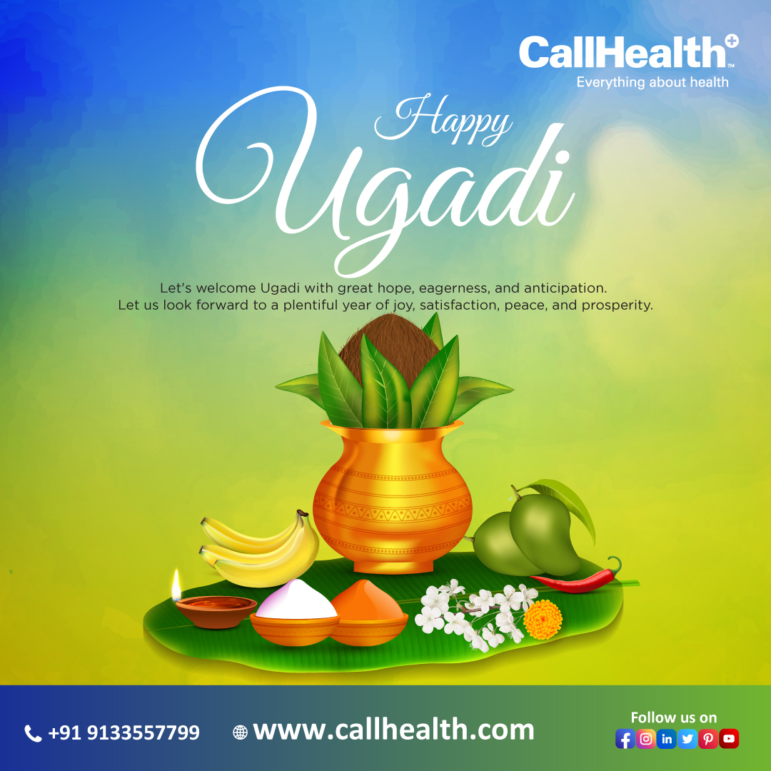 Let's welcome the new year with positivity and hope. CallHealth wishes you a very happy Ugadi filled with good health and success. #CallHealth - #EverythingAboutHealth #ugadi #newyear #india #festival #celebrations #health #happy #care