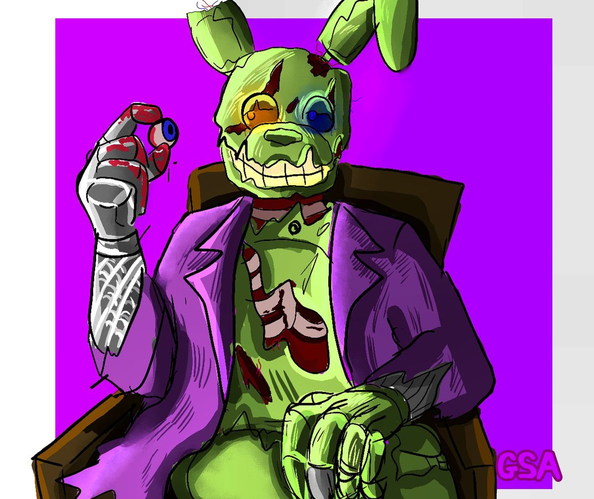 Well, I tried to draw him

@THEPurple_Bacon 

#FNAF #FiveNightsAtFreeddys #springtrap