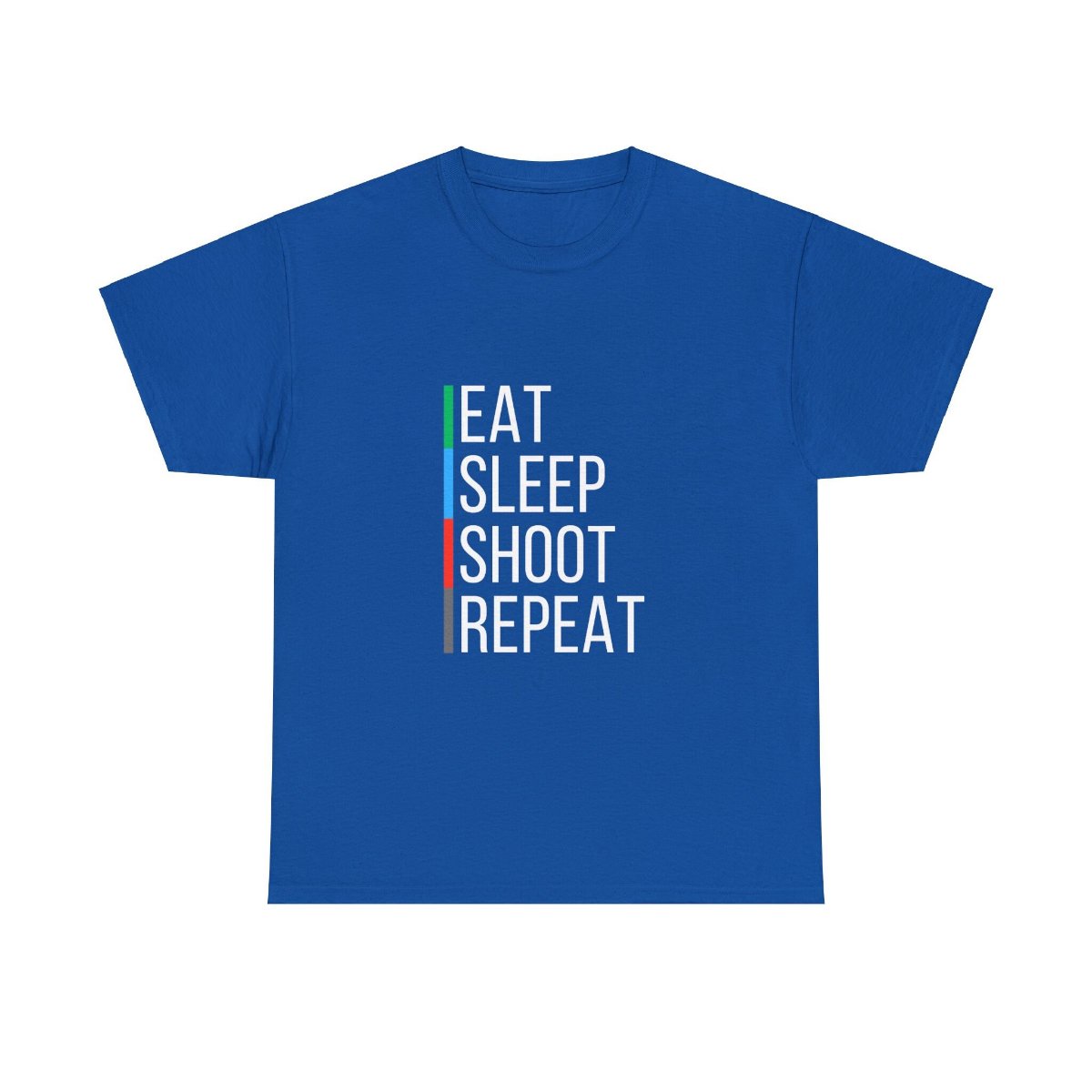 TeslaPhx's tweet image. Ready to show off your love for shooting sports? 🎯 Check out our Eat Sleep Shoot Repeat T-Shirt now! Click the link in our bio to learn more or buy it. #pro2a #gunlife #tacticalgear #shootingsports #firearmaccessories