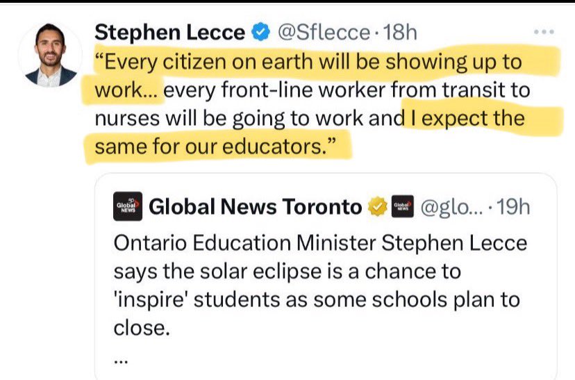 So “every citizen on earth will be showing up for work” - EXCEPT the @OntarioPCParty MPP offices! #Hypocrites #Onpoli