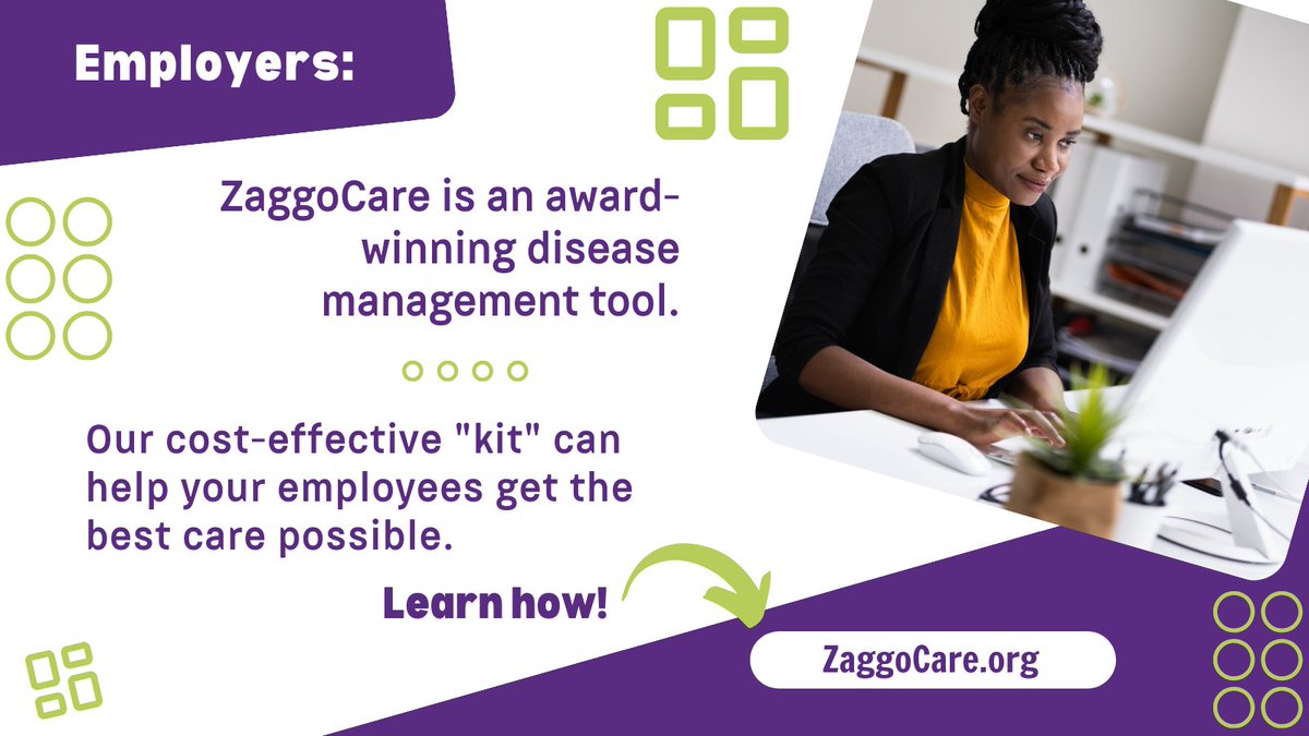 Help is here for employees who are patients or family caregivers - the affordable, award-winning ZaggoCare is a unique disease management tool: bit.ly/2YiMH5O 

#DiseaseManagement #BenefitsPros #BenefitsOffering #PatientEngagement #BenefitsTool #EmployeeBenefits