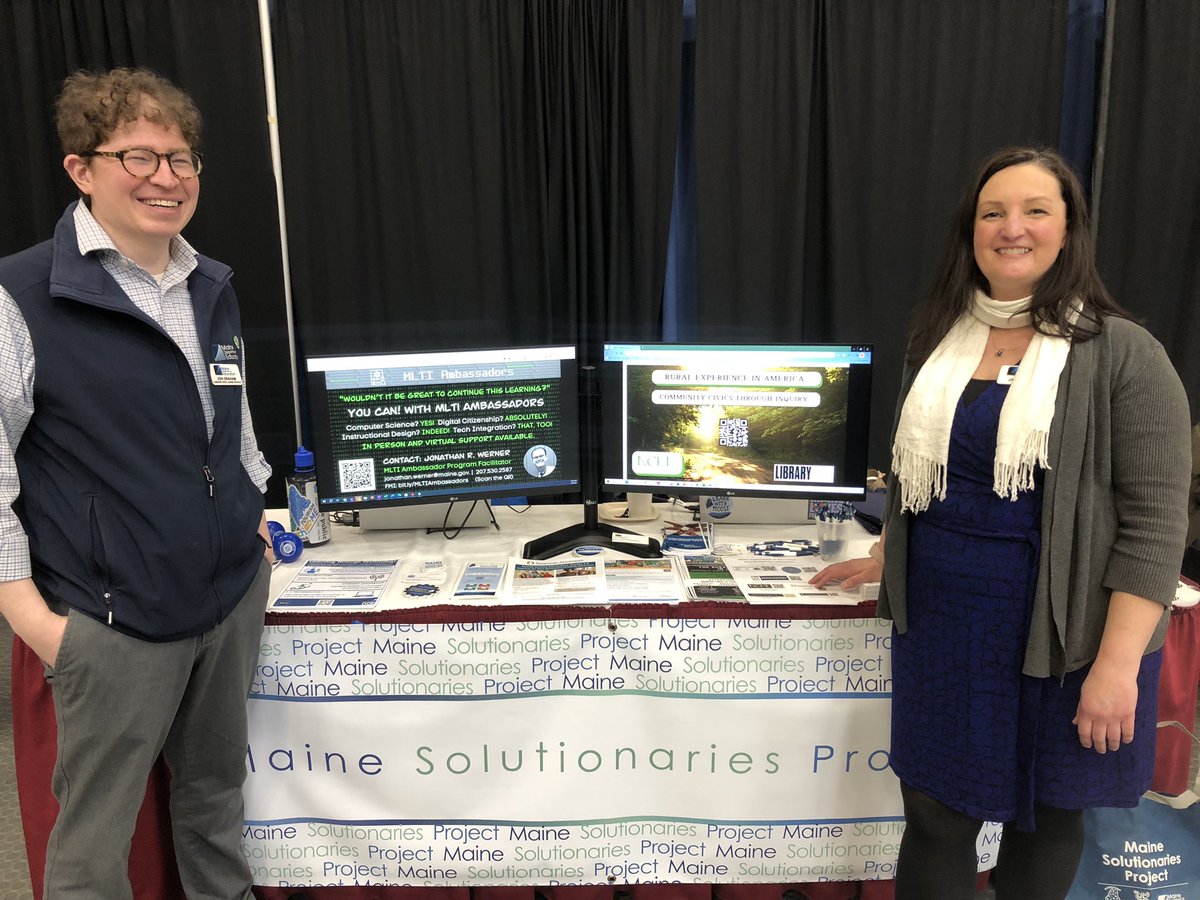 Jon Graham (@mistergraham4) on Twitter photo Fun time sharing lots of Maine DOE initiatives and programs at Maine Council of the Social Studies Conference in Augusta.
<a href="/mdoenews/">ME Dept of Education</a>
<a href="/herestheBeal/">Jaime Beal</a>
<a href="/mainedoeltt/">Learning Through Technology at Maine DOE</a> Fun time sharing lots of Maine DOE initiatives and programs at Maine Council of the Social Studies Conference in Augusta.
<a href="/mdoenews/">ME Dept of Education</a>
<a href="/herestheBeal/">Jaime Beal</a>
<a href="/mainedoeltt/">Learning Through Technology at Maine DOE</a>