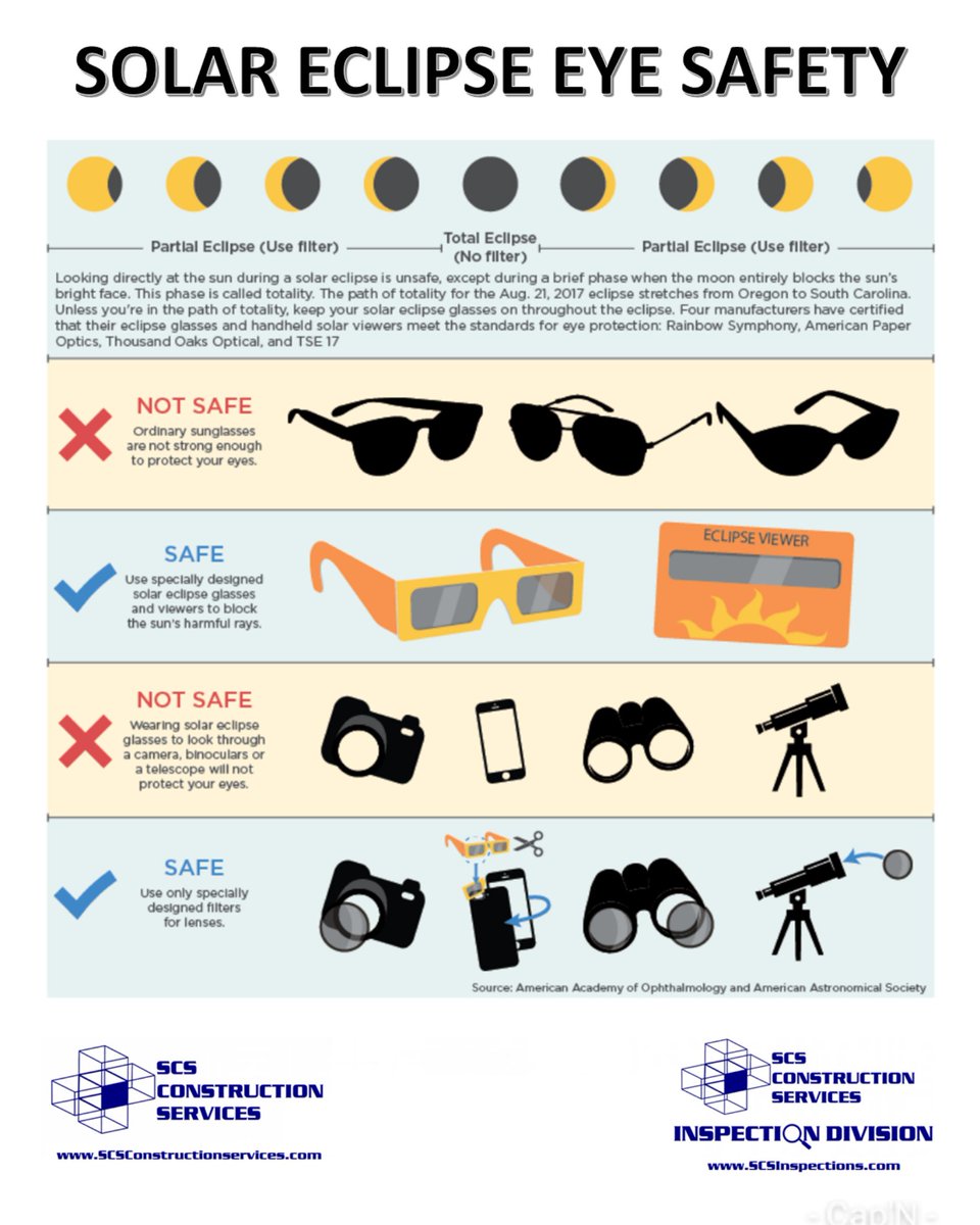 #SolarEclipse Eye Safety from @scsconstruction #SolarEclipse2024