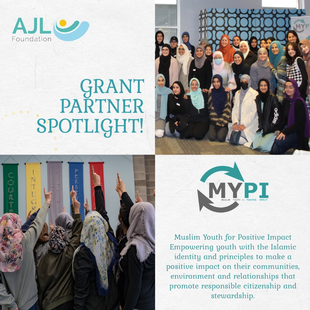 Thrilled to spotlight grant partner Muslim Youth for Positive Impact today! MYPI works to empower youth with the Islamic identity and principles to make a positive impact on their communities, environment and relationships that promote responsible citizenship and stewardship.