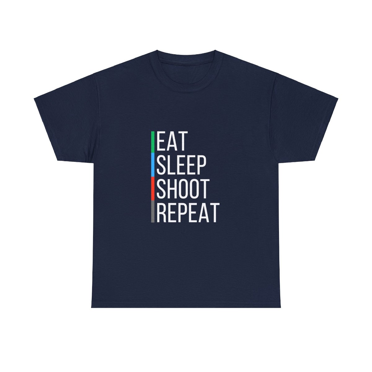 TeslaPhx's tweet image. Ready to show off your love for shooting sports? 🎯 Check out our Eat Sleep Shoot Repeat T-Shirt now! Click the link in our bio to learn more or buy it. #pro2a #gunlife #tacticalgear #shootingsports #firearmaccessories