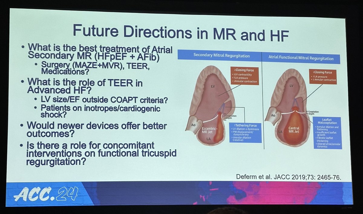 Mitral regurgitation in heart failure 🫀 #ACCHFT #ACC24 #SoMe