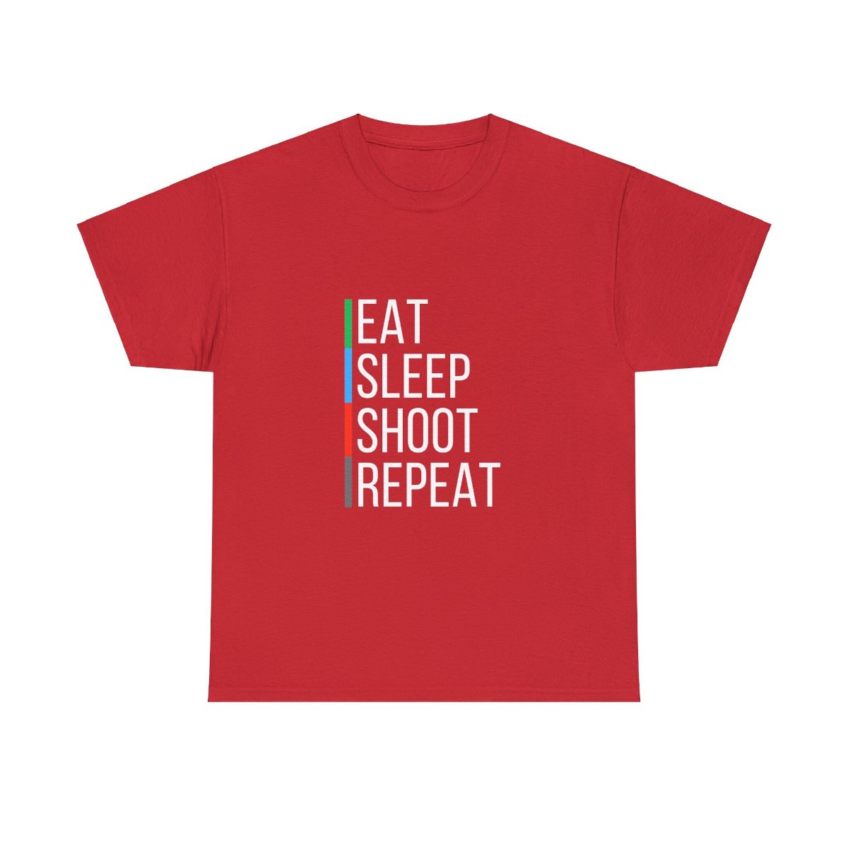 TeslaPhx's tweet image. Ready to show off your love for shooting sports? 🎯 Check out our Eat Sleep Shoot Repeat T-Shirt now! Click the link in our bio to learn more or buy it. #pro2a #gunlife #tacticalgear #shootingsports #firearmaccessories