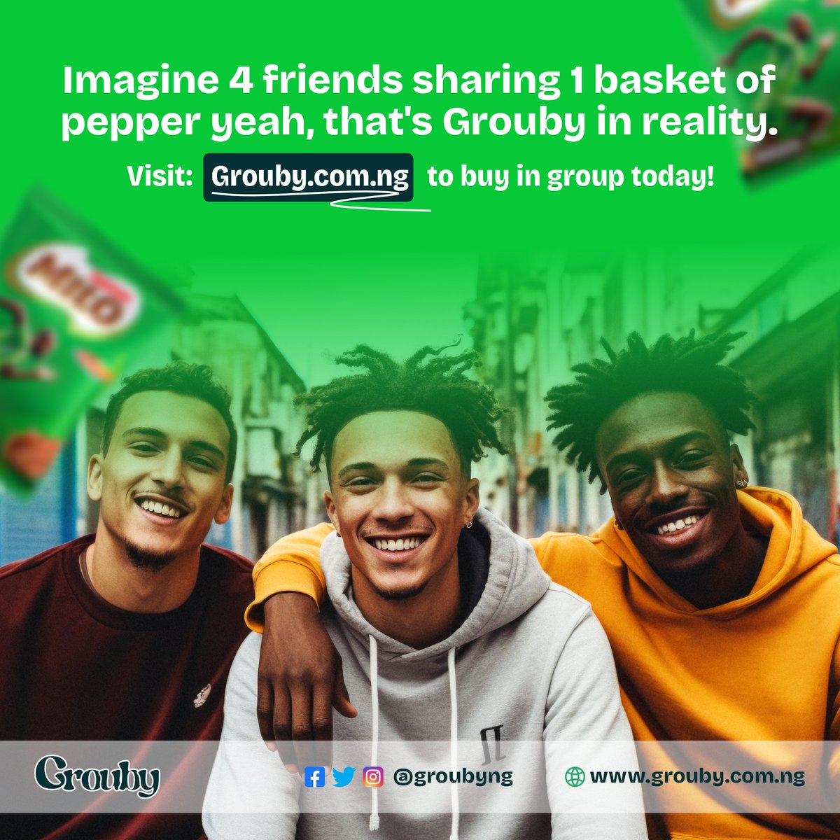 Grouby is all about sharing, sharing groceries with other users, and sharing costs amongst friends 😍

#GroupBuying #TechShopping #DealShare #GroceryShopping #SabiChef