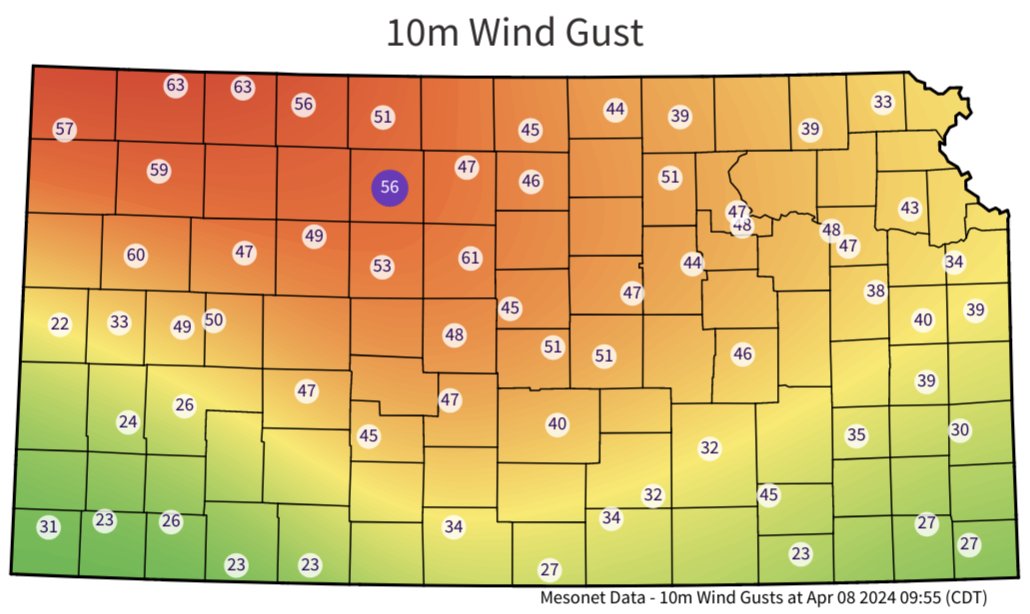 Just a wee bit windy yesterday. #kswx