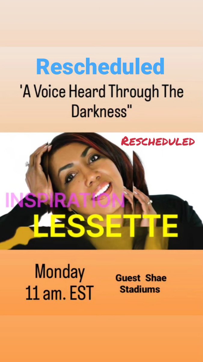 Rise With Lessette rescheduled for April 22nd. Sorry for the inconvenience. Have a blessed day. #Lessette #keoniproductions #risewithlessette