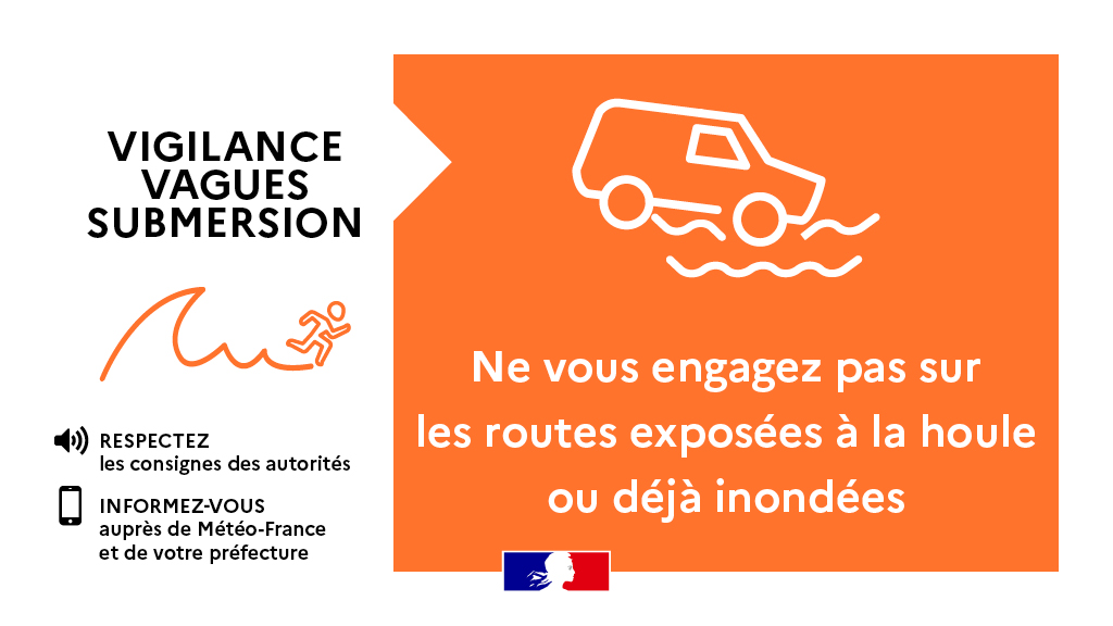 🟠 Demain, plusieurs départements seront concernés par une #VigilanceOrange : 🌊 7 pour #VaguesSubmersion 🏞️ 5 pour #crues Soyez vigilants et tenez-vous informés de l’évolution de la situation sur vigilance.meteofrance.fr/fr/demain