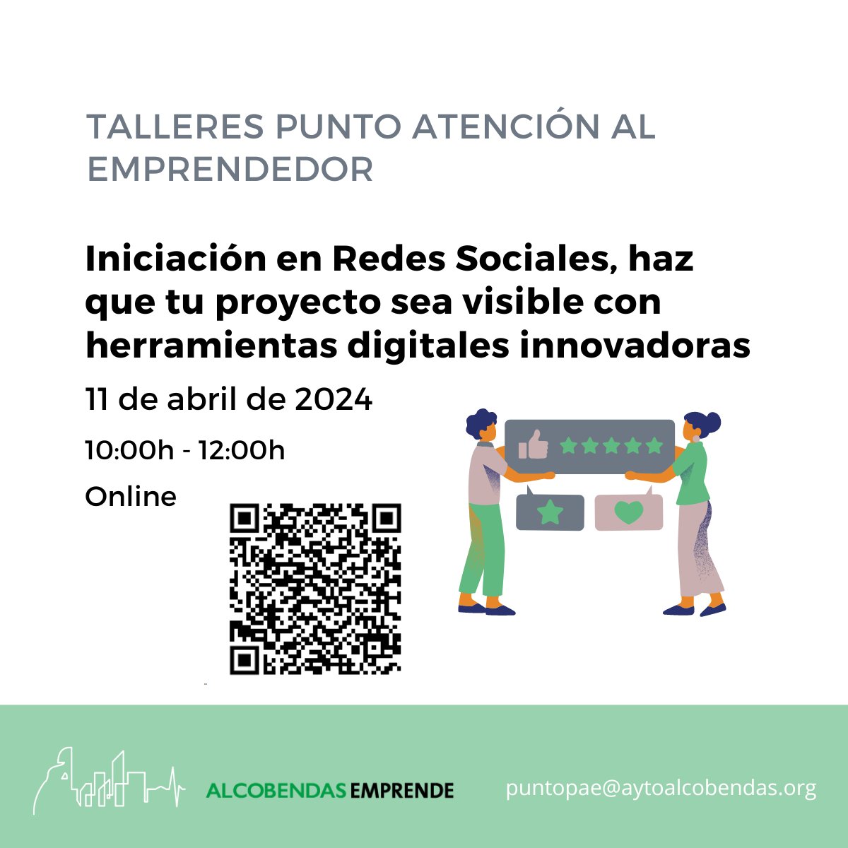 🌟 ¡Haz que tu proyecto sea visible con herramientas digitales innovadoras! 🚀   🗓️  11 de abril 🕒  10:00h a 12:00h 🖥️  Online 🔗 ¡No te quedes atrás en el mundo digital e inscríbete ahora form.jotform.com/Venturing/soli… !