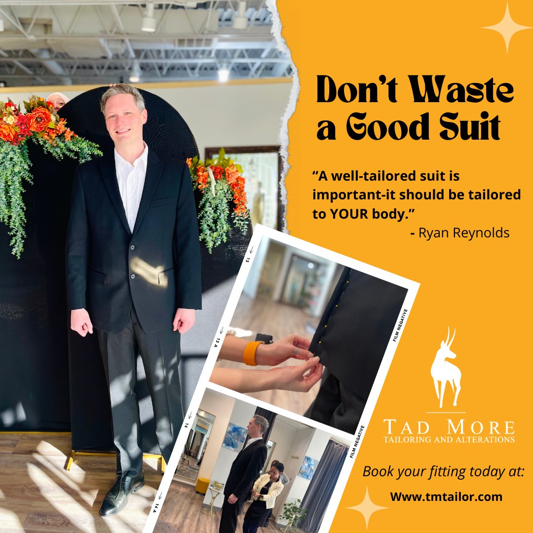 A suit left un-tailored is a suit wasted. Don’t do yourself and your suit a disservice, tailor it! #tailoring #tailor #tmtailor #suit #suitstyle