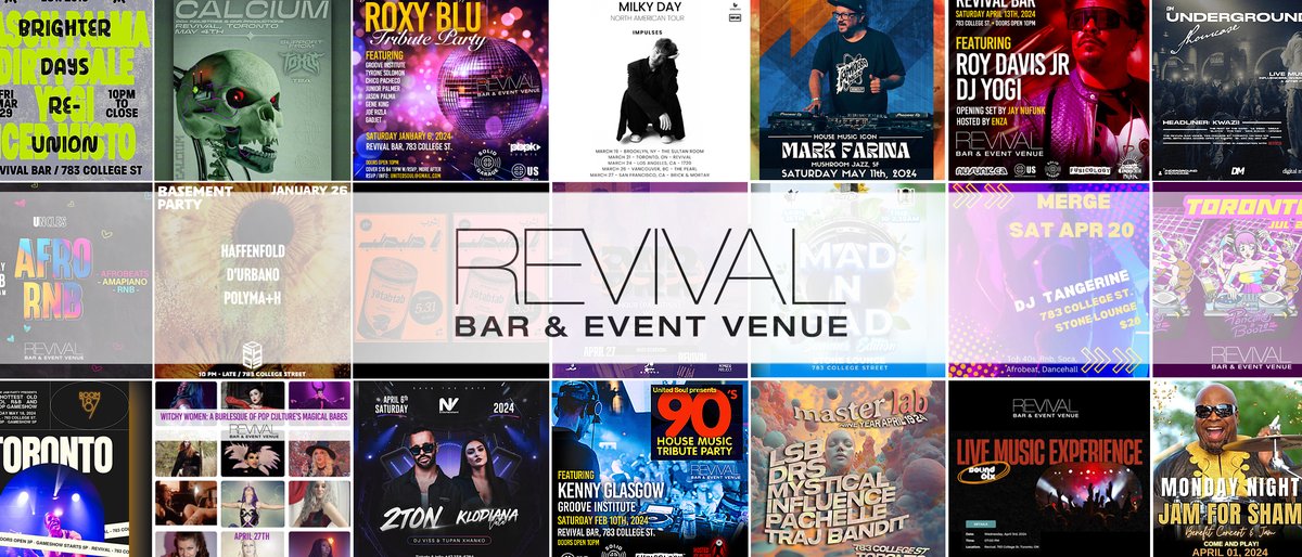 Check out @Revival Bar's calendar of events: revivaleventvenue.ca/events/ Bringing you Toronto's best entertainment. @RevivalBarEvent