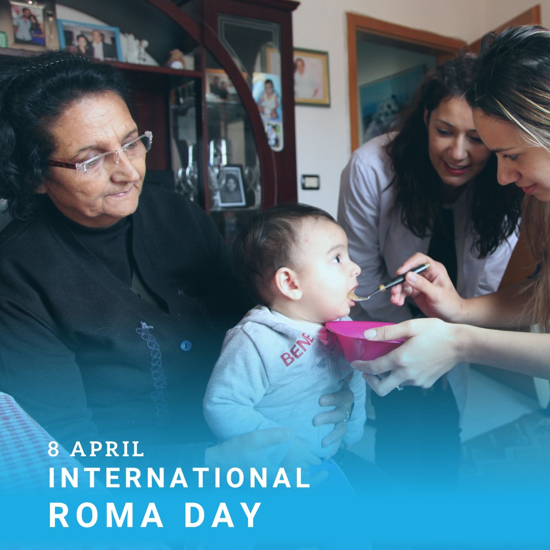 😄 We're celebrating #InternationalRomaDay! Over 15% of children, up to 5 years old, who've benefited from home visits by medical staff were Roma. These visits have been carried out in 7 🇦🇱 regions in 2023, enabling health well-being for them. #ForEveryChild