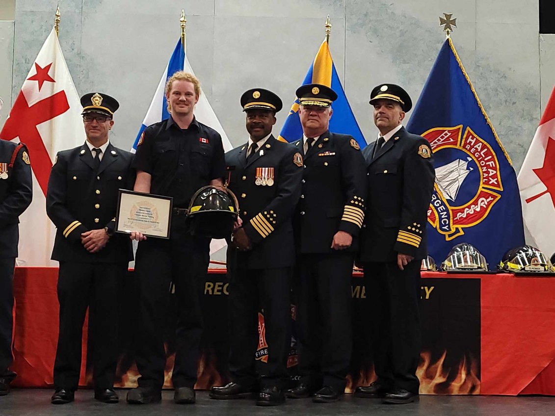 Congratulations Matt on completing your Level 1 in the Volunteer Level 1 program with <a href="/hfxfire/">Halifax Fire</a>