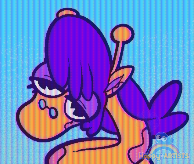 FabySaturn's tweet photo. 🌈⭐ Just gonna share this silly drawing here: Judge Ludveeg.  🦒🎶 https://t.co/MVvqaLMKPT