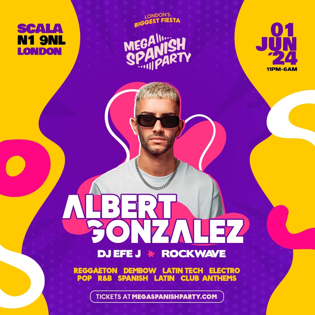 COMING JUNE 1 MEGA SPANISH PARTY CHAPTER 6: THE JOY As summer fast approaches, we are thrilled to announce our sixth and penultimate chapter, featuring DJ Albert González. Perreo máximo like there's no tomorrow! Get your tix now @ scala.co.uk/events/mega-sp…