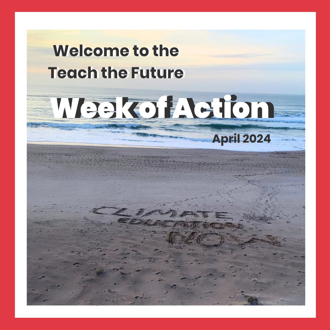 Welcome to our Week of Action 2024! Great to see some creative actions happening already - like this sand message! Don’t forget to tag us and use #climateeducation to get involved - we are turning up and speaking out for what we believe in!