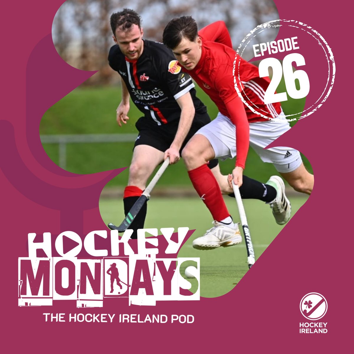Hockey Mondays now available. We hope you get the chance to listen out this week. And remember, share your thoughts for future content in the comments. 👉 Episode #26 available at hockey.ie or click on the link in our bio!