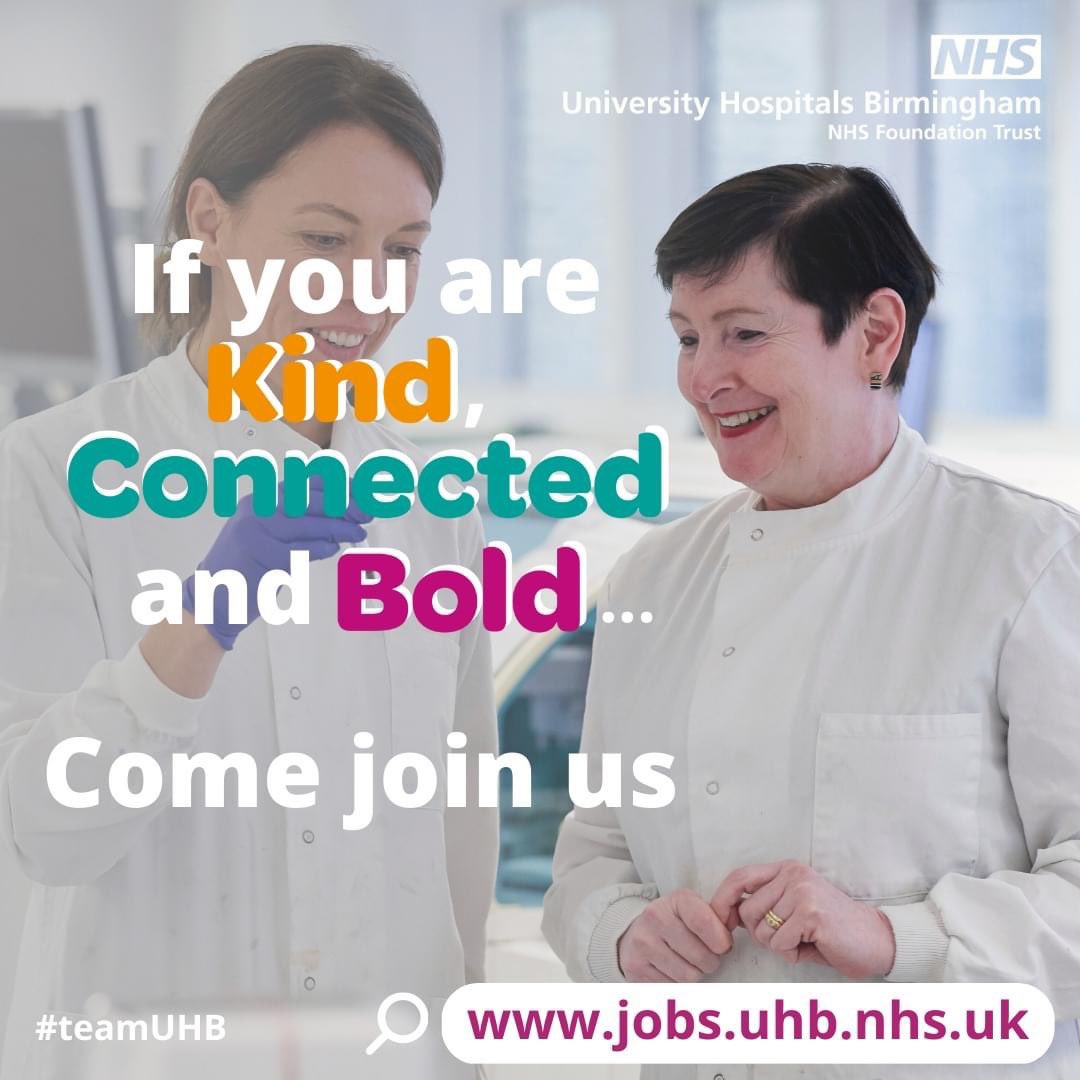 🥼 Senior biomedical scientist - Automated Chemistry 🥼 @uhbtrust are looking for an enthusiastic and motivated senior biomedical scientist to join the team. You can get more information on the role here: uhb.tal.net/vx/lang-en-GB/…
