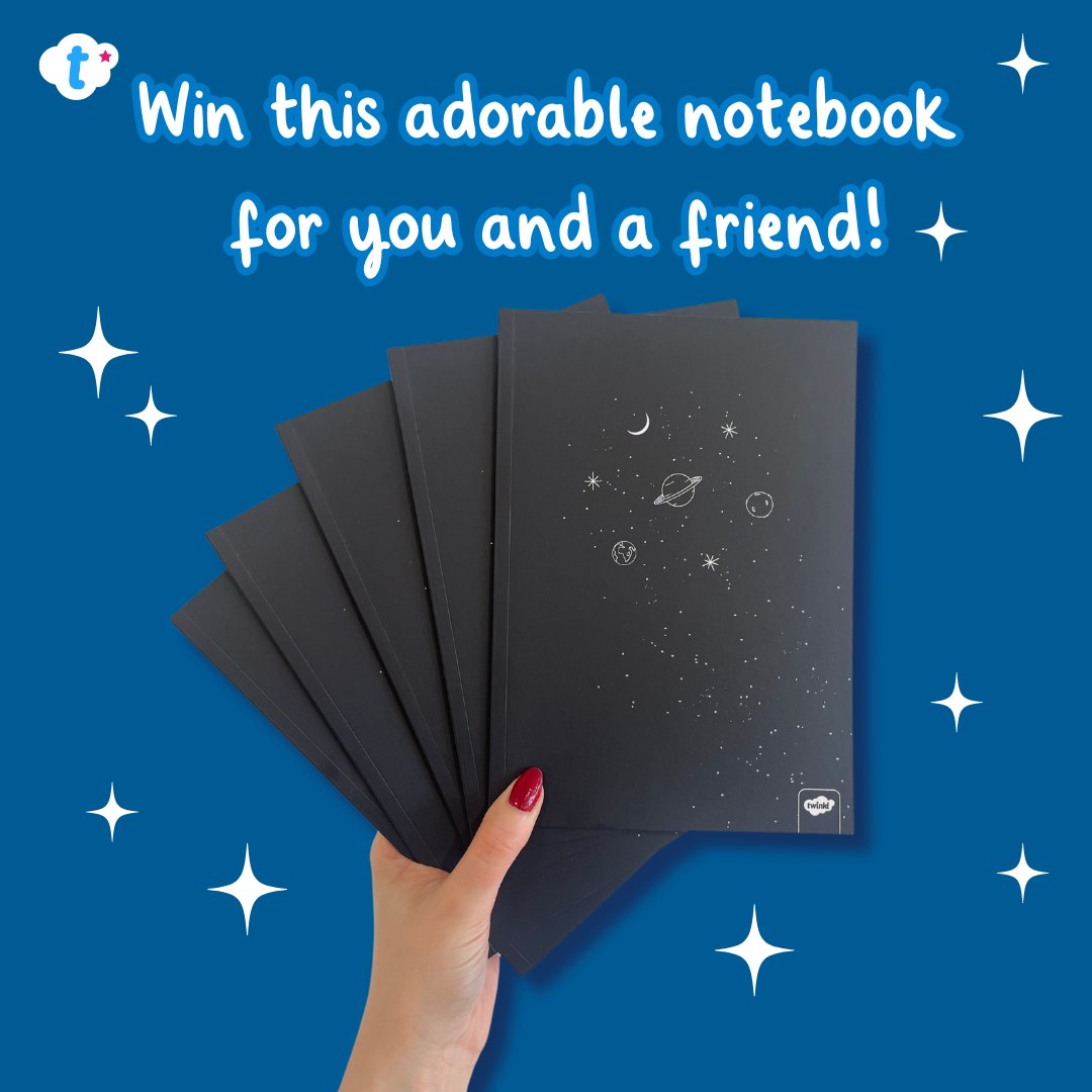 ✨ #Win a Twinkl Notebook! ✨ Have a trip, lesson or DIY project on the horizon? ‘Planet’ with this cute space-themed Twinkl notebook for you and your bestie!🌍 To enter: 🌕 Follow @twinklresources 🌕 Reshare this post 🌕 Tag a friend who is out of this world! ts & cs apply.