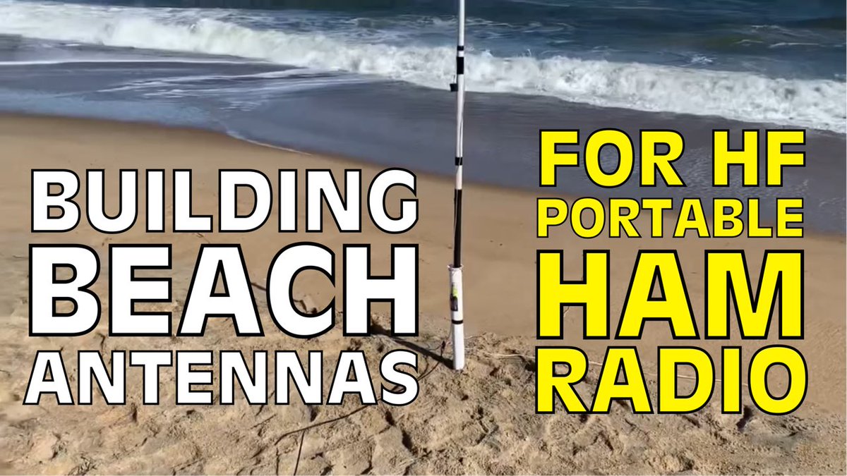 Building Beach Antennas for HF Ham Radio youtu.be/KM9HH5xioXw?si… via @YouTube #hamradio #portablehamradio #hamradioantenna