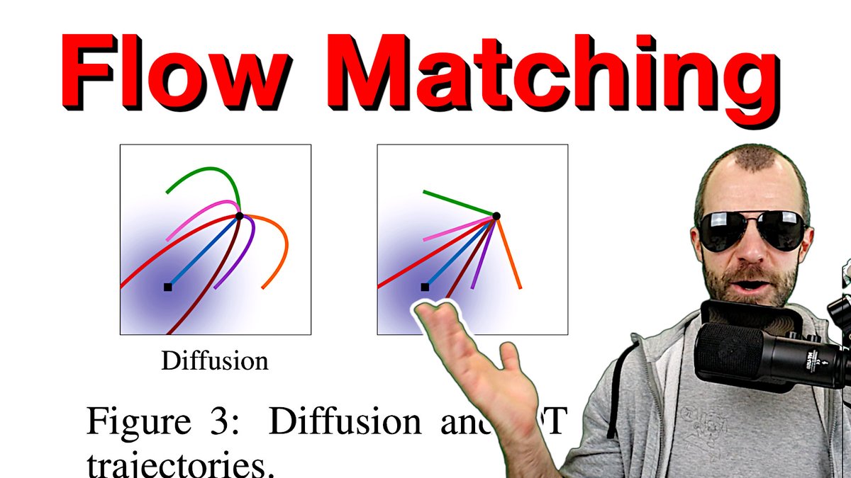 🔥New Video🔥 Flow matching (not classic diffusion) is the basis for state-of-the-art text to image models, like Stable Diffusion 3. Here is how it works: youtu.be/7NNxK3CqaDk