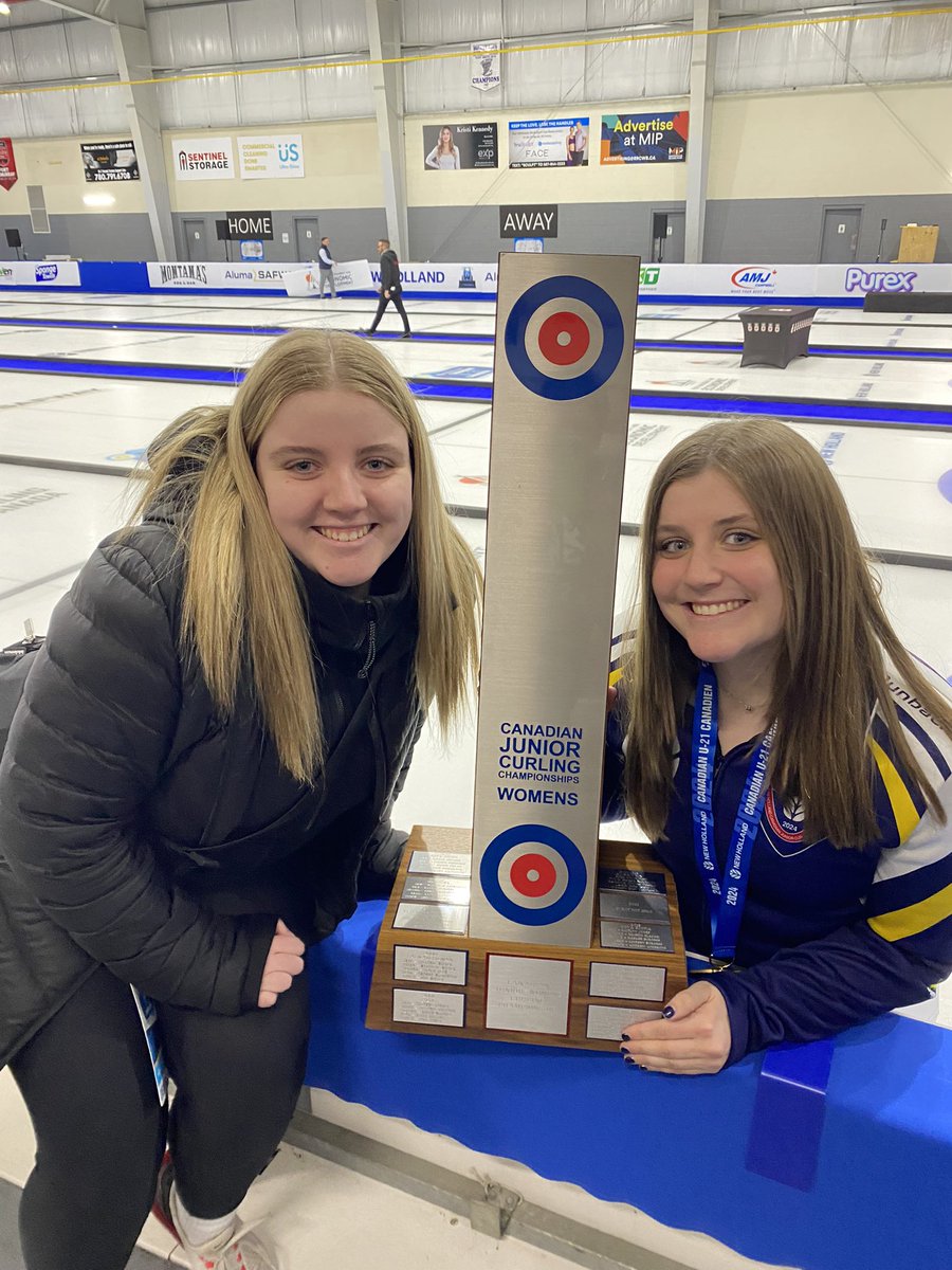 Pretty special, two sisters on different teams win the National Championship.  2022 (Cate Fitzgerald -Team Stevens) and 2024 (Maria Fitzgerald - Team MacNutt). Nova Scotia Junior Curling at its best!  <a href="/Devin_Heroux/">Devin Heroux</a> <a href="/CurlingCanada/">Curling Canada</a> <a href="/NSCurl/">Nova Scotia Curling</a>