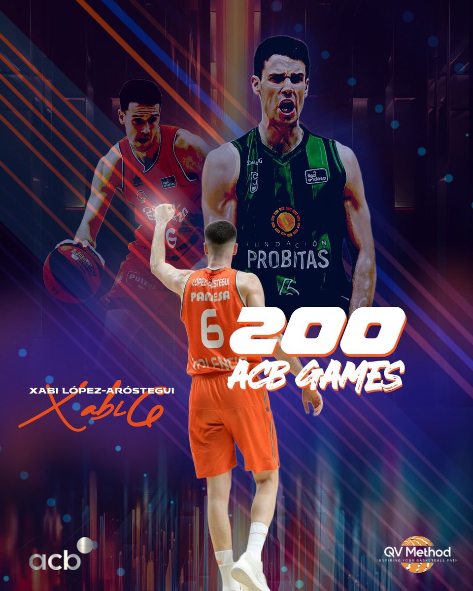 Xabi reaches 200 GAMES in @ACBCOM We still have countless challenges to live together 🤝 Let’s get them @Xabi6lopez ‼️ #QVmethod #InspiringYourBasketballPath