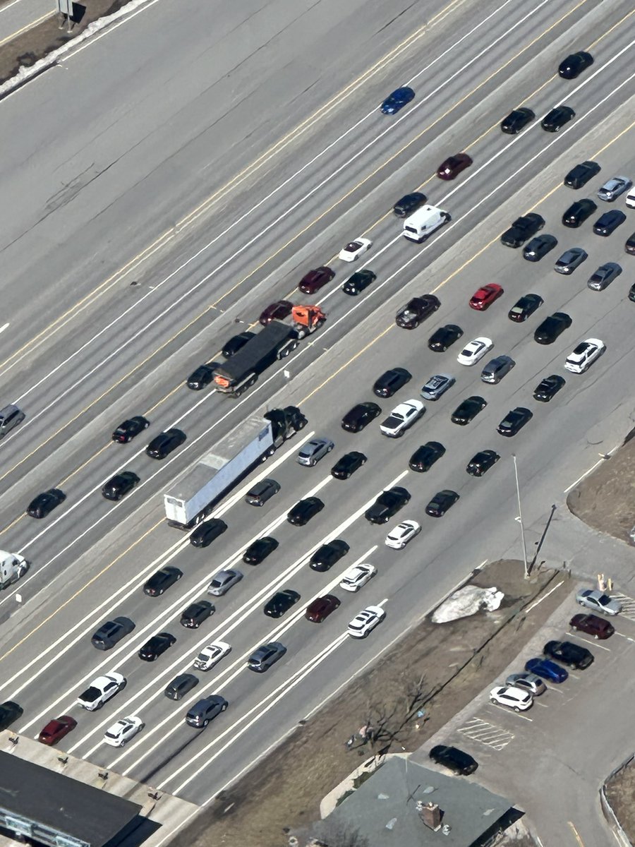 93 NB Jammed at the Hooksett, NH Tolls!!!! 11:30AM!!! ☀️🚁