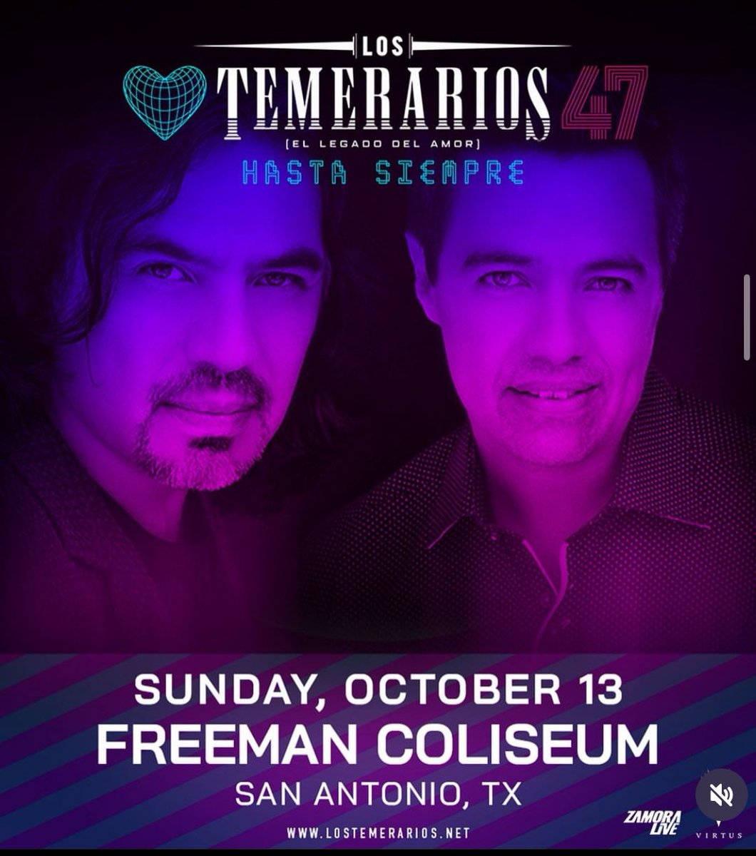 🌹 ¡Un adiós con música y amor! Los Temerarios se despiden de los escenarios, pero su música seguirá en nuestros corazones. Únete a la despedida con su último concierto. 🗓️13 de oct. 🎟️Boletos a la venta #linkinbio