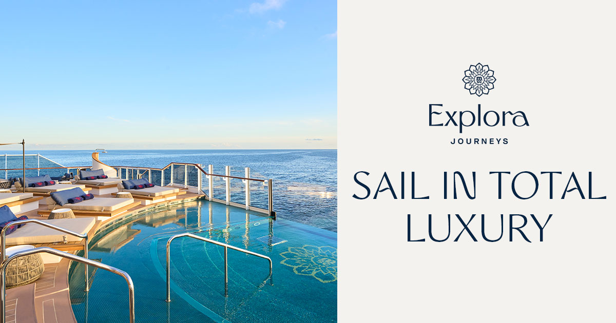 SAIL IN TOTAL LUXURY  sigtn.com/u/kMJYF0K6 

#ExploraJourneys #cruise #luxury #travel #travelinspiration #AnywhereAnytimeJourneys