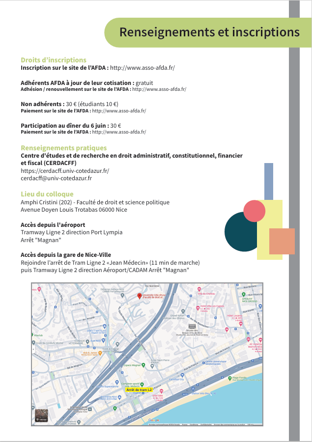Anne-Laure Girard (@annelgirard) on Twitter photo Rendez-vous à Nice les 6 et 7 juin pour le colloque annuel de l'AFDA dédié à la police administrative. Rendez-vous à Nice les 6 et 7 juin pour le colloque annuel de l'AFDA dédié à la police administrative.
