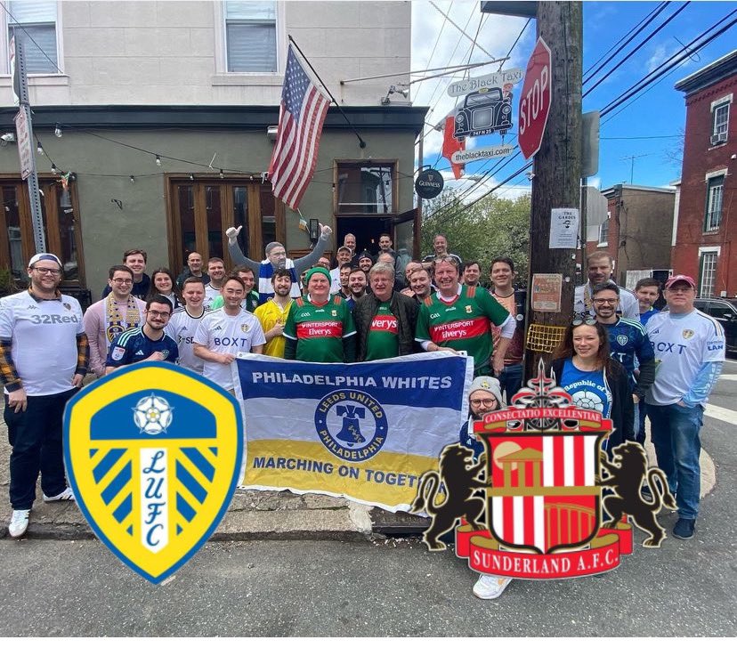 Join us again at The Black Taxi this Tuesday, April 9th at 3pm for Leeds United v. Sunderland. This match is on both ESPN+ and ESPN2. MOT! The Black Taxi 747 N. 25th Street Philadelphia, PA 19130