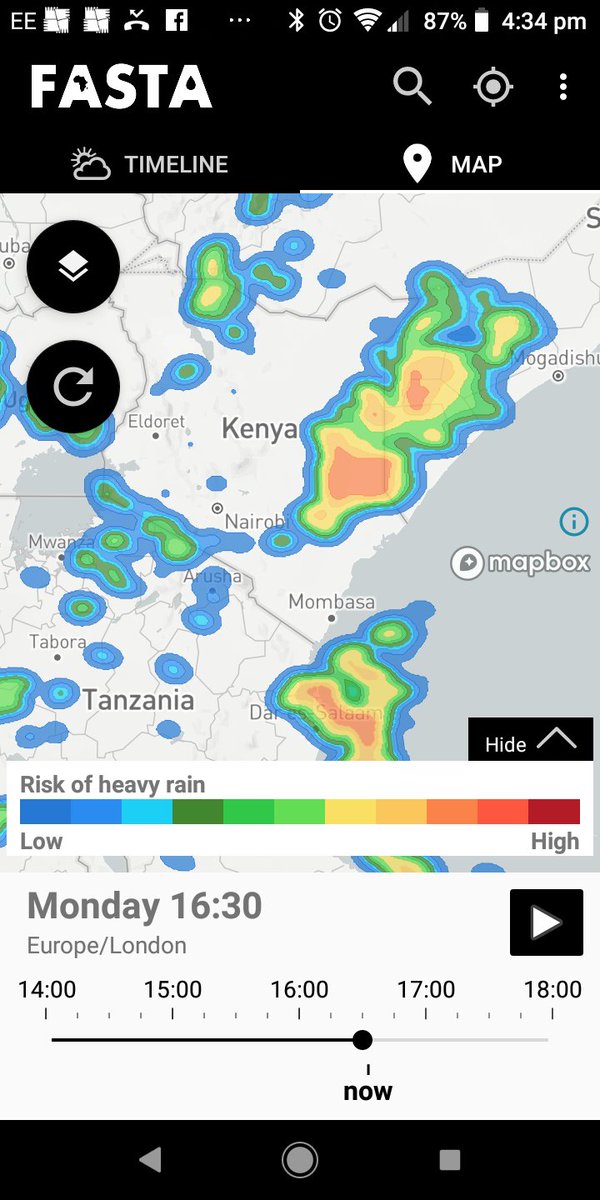 Significant storms triggered today, moving to affect other regions. Major systems visible with FASTA App.