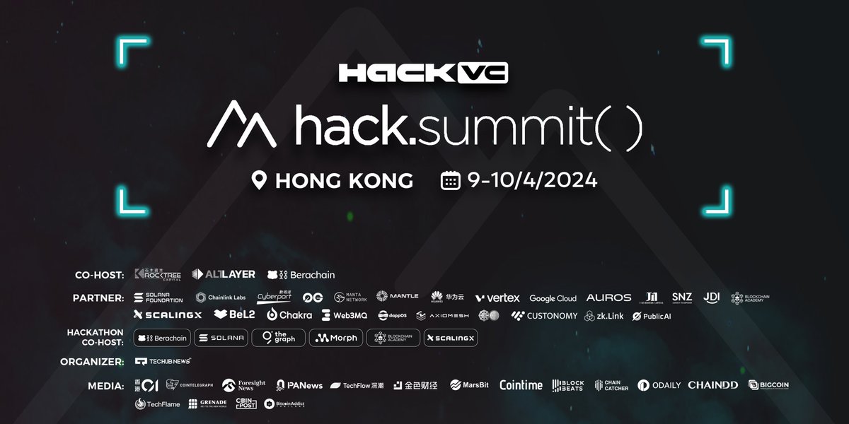 Tomorrow's the big day 🚀 Join #ScalingX at @hack_summit 2024 🇭🇰 for an exhilarating mix of innovation & networking with industry leaders from @berachain, @0xPolygon, @solana, @alt_layer & beyond💡 Use code [SCALINGX] to secure your spot 🎉 RSVP now: lu.ma/hacksummit2024