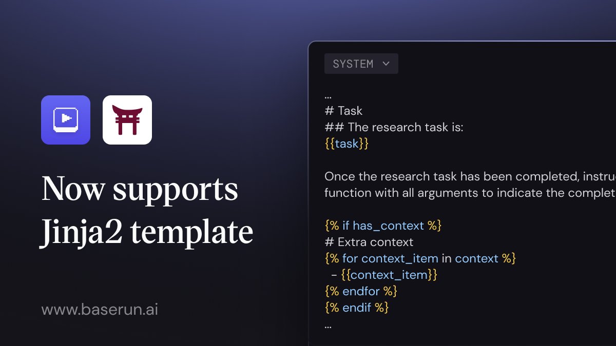 Baserun now supports Jinja2 template <a href="/baserunai/">baserun.ai</a>