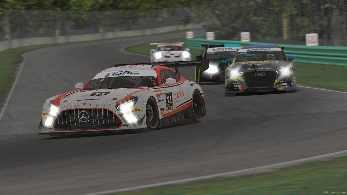 CoReSimRacing's tweet photo. #DMSB | Despite our Q attempt fell short at the penultimate round of the #dmsb #endurance at 🇺🇸 @roadamerica, #24 🇩🇪 with @CaliWinkler  &amp; M.Paluch finish 4th with 🇩🇪 #25 @DominikEngel2 &amp; @mcneox in P7! #iracing #iracingofficial #endurance #dsrc https://t.co/Y9BDl3KPmd
