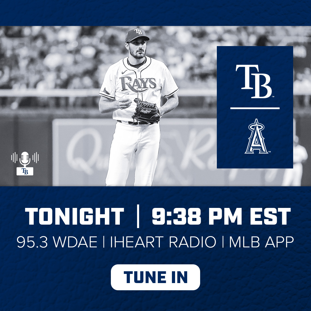 Who's ready for some late night #Rays baseball? Get your coffee ready to stay up with @andybfreed, @neilsolondz & @ChrisAdamsWall!