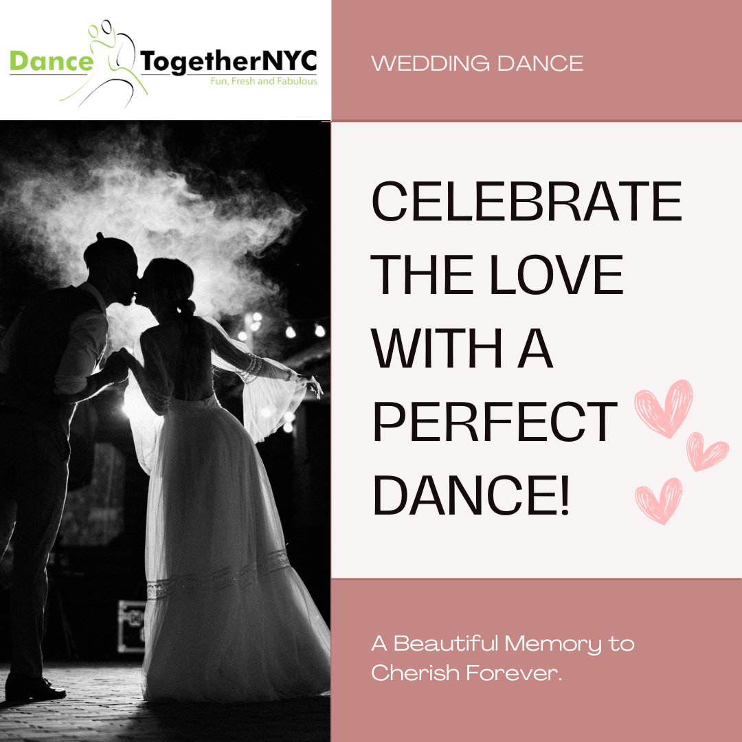 Dance2getherNYC's tweet image. Make your first dance as magical as your love story! 💖✨ Join our April classes and let us help you create a mesmerising moment that you'll cherish forever. 💍🎶
.
.
.
#DancingIntoForever
#LoveInMotion
#WeeddingDance
#CouplesDanceClass
#FirstDance
#DanceTogetherNYC
