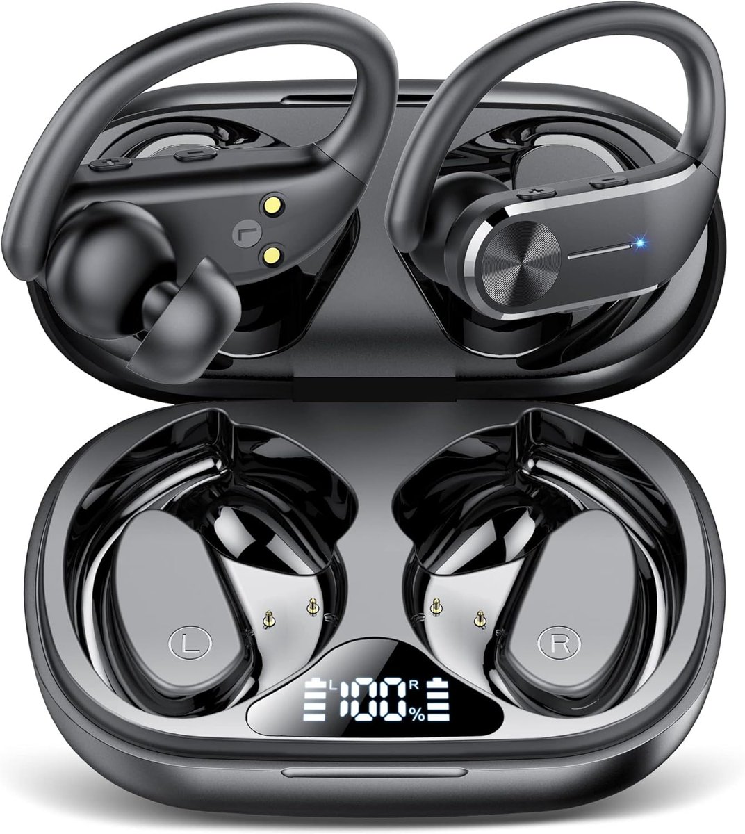 Ear buds Wireless Bluetooth Earbuds Sports 2024 NEW Earhooks Headphones Bluetooth 5.3 Earphones 58H Playtime IP8 Waterproof Powerful Bass over ear Headphones with LED Display Usb C for Gym/Running

amzn.to/4aL6ydB

For $14 (60% Off + Coupon)
#BluetoothEarbuds #Earbuds