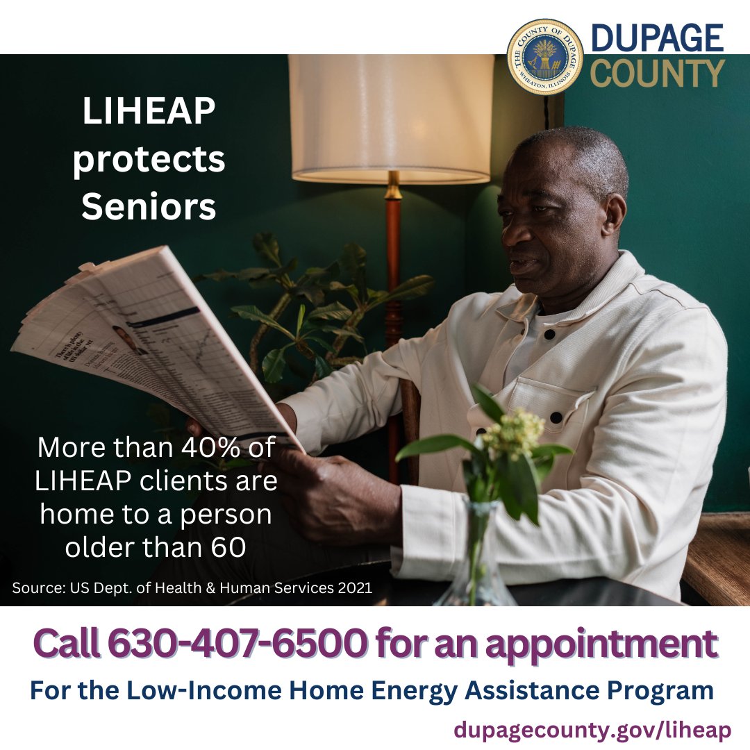 Do you or someone you know need help paying home 🏠 utility bills? Visit DuPageCounty.gov/liheap to learn how #LIHEAP can help! Call Community Services at 630-407-6500 to schedule an appointment at the County, or Call 211📱 for other application sites near you.

#EnergyAssistance