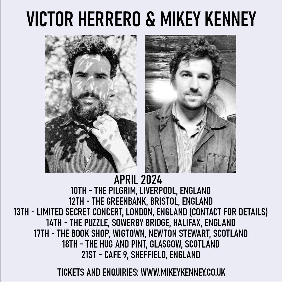 The time is upon us... for the next fortnight I will be touring with Victor Herrero; our worlds of his Spanish guitar and my traditional fiddle music from these here islands will collide 7 dates across England and Scotland.