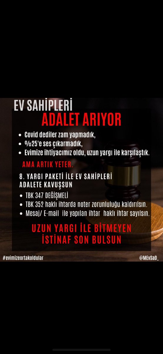 @senolbabuscu #evsahibidertsahibioldu 
#EvSahibinindir Ev sahipleri adalet bekliyor