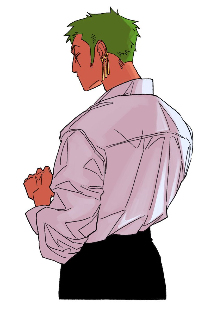 more zoro wearing shirts pls #onepiece