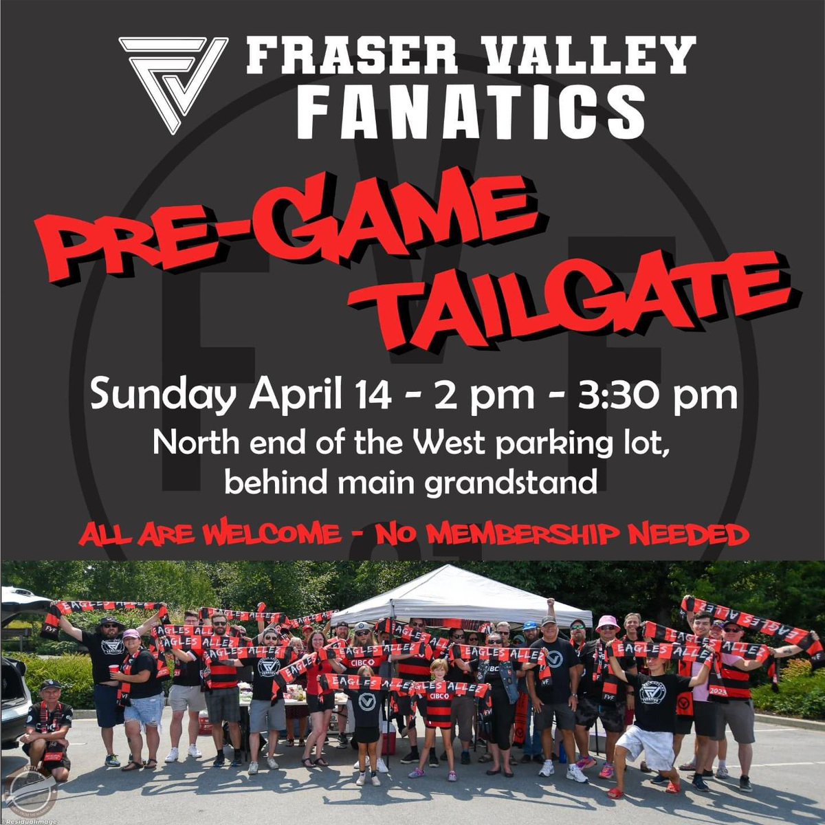 FV_Fanatics's tweet photo. It's here! 
Our first Pre-game Tailgate of the season! Come help us celebrate, rain or shine, from 2-3:30pm, at our home opener, this Sun April 14.
 
A slight change in location from last year, we will be at the NORTH end of the West parking lot (behind the main grandstand). 1/3 https://t.co/S8iUUw6TDn