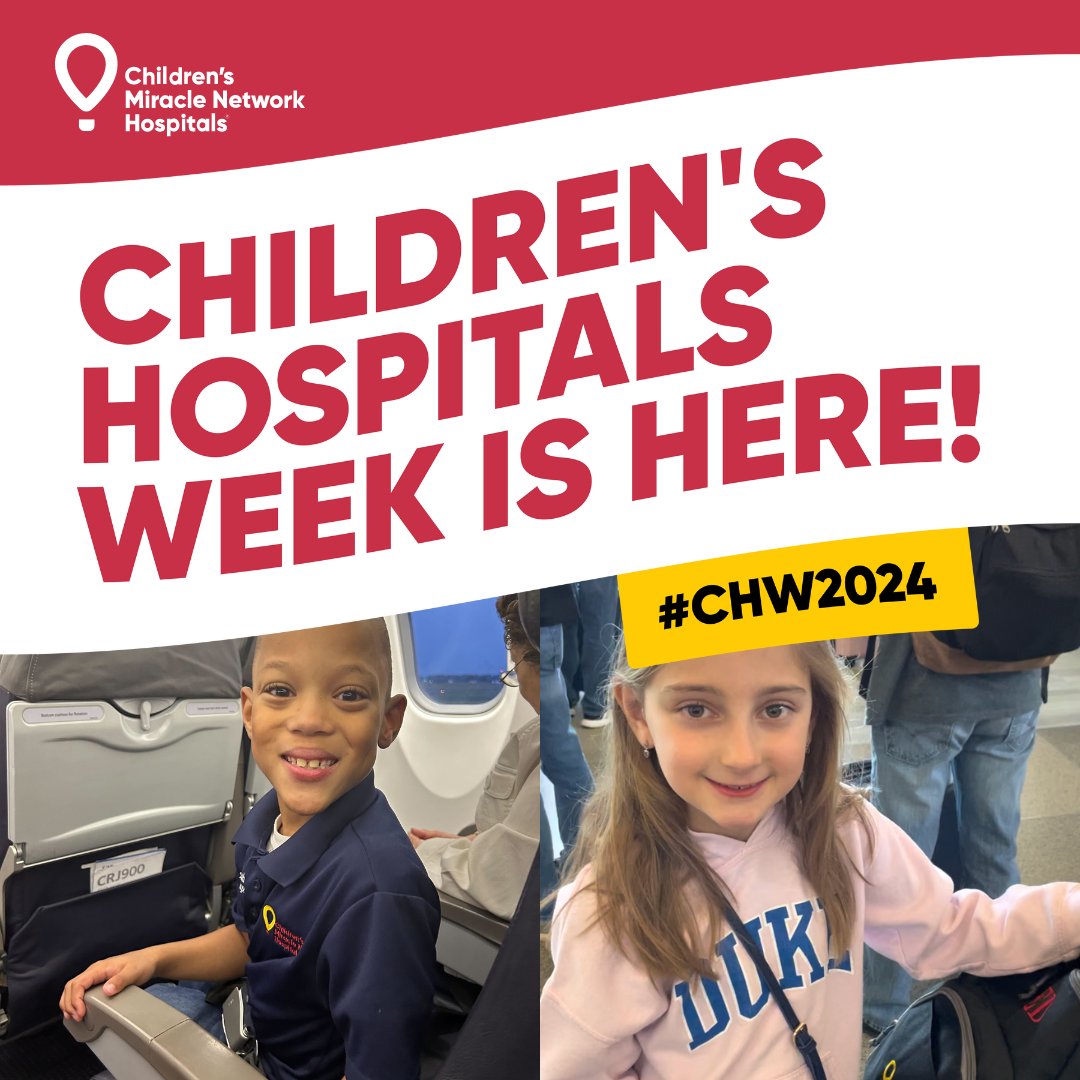 Today kicks off 2024 Children's Hospitals Week! Hundreds of our employees, partners, member hospitals & champion kids are gathering in Orlando to celebrate changing kids' health & changing the future. If you're onsite, don't miss our Champion Parade at 7:30 PM! #CHW2024