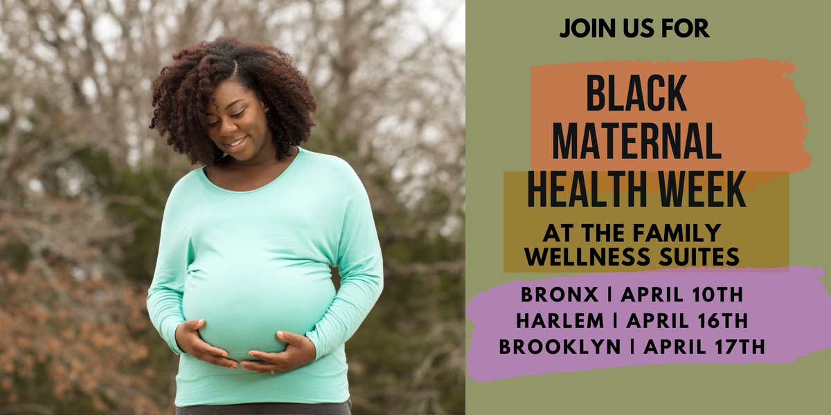 We're celebrating Black Maternal Health Week with events at our Health Action Centers in #theBronx, #Harlem and #Brooklyn! Expectant and new mothers and caregivers are invited to join us for a fun day of workshops and activities. Learn more and register: bit.ly/BMHW2024NYC